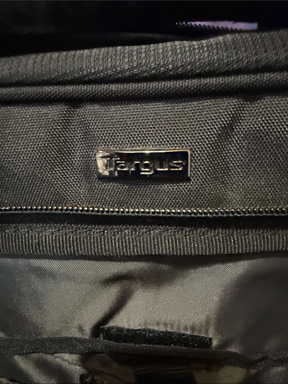 Black Men’s Laptop Messenger Bag with Red Stitching